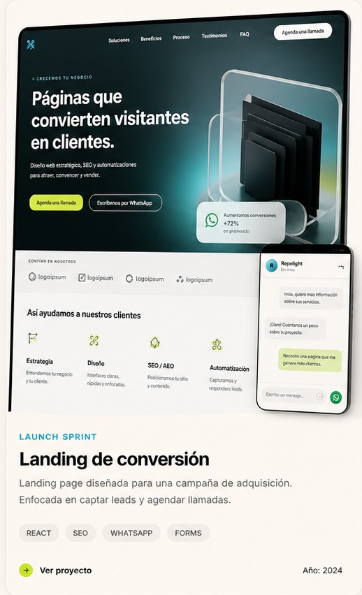 Mockup de experiencia web para pagos digitales creado por Repolite
